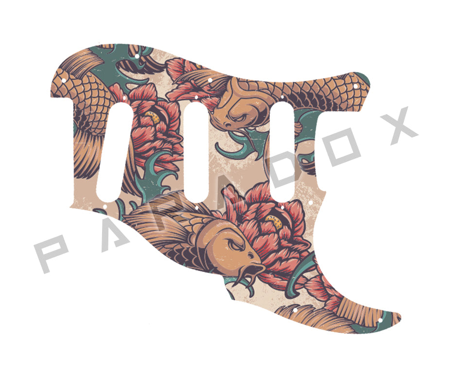 Custom Pickguard For 2000 - Present Made in America Fender Custom Shop Roasted Poblano II Stratocaster Relic two piece 11 hole