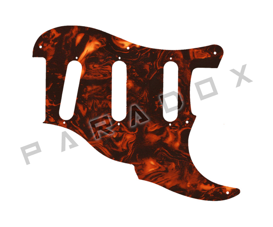 Custom Pickguard For 2000 - Present Made in America Fender Custom Shop Roasted Poblano II Stratocaster Relic two piece 8 hole
