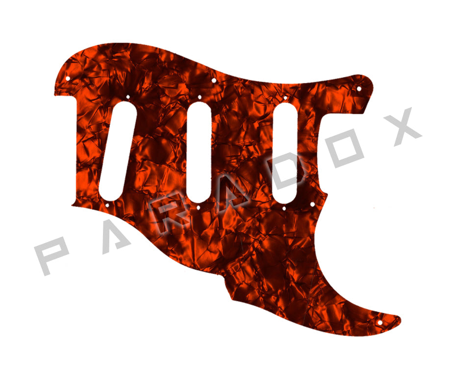 Custom Pickguard For 2000 - Present Made in America Fender Custom Shop Roasted Poblano II Stratocaster Relic two piece 8 hole