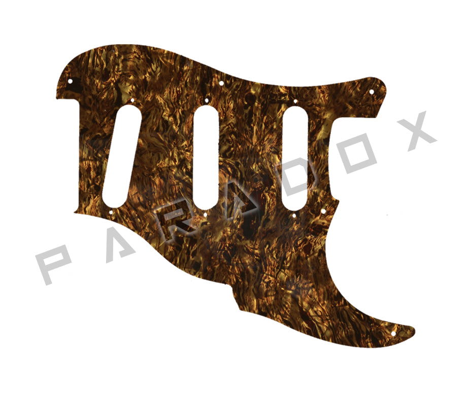 Custom Pickguard For 2000 - Present Made in America Fender Custom Shop Roasted Poblano II Stratocaster Relic two piece 8 hole