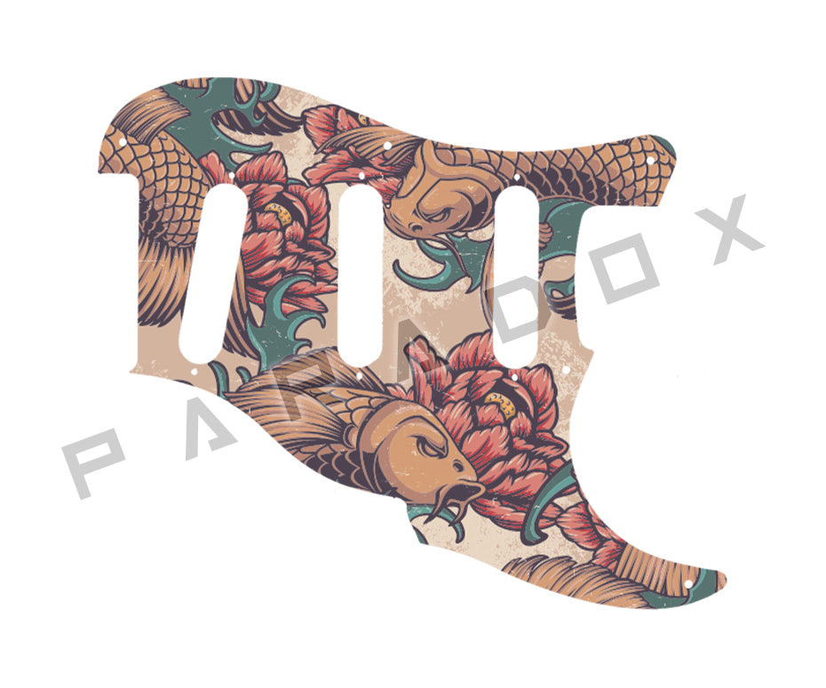 Custom Pickguard For 2000 - Present Made in America Fender Custom Shop Roasted Poblano II Stratocaster Relic two piece 8 hole