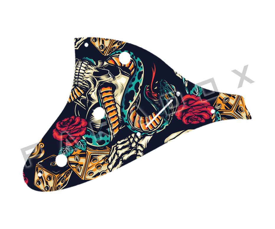 Custom Control Plate For 2000 - Present Made in America Fender Custom Shop Roasted Poblano II Stratocaster Relic two piece 8 hole
