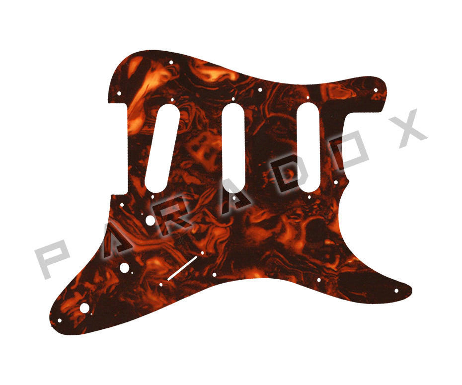 Custom Pickguard For 1989 - 1990 Made in Korea Squier II Stratocaster 10-hole
