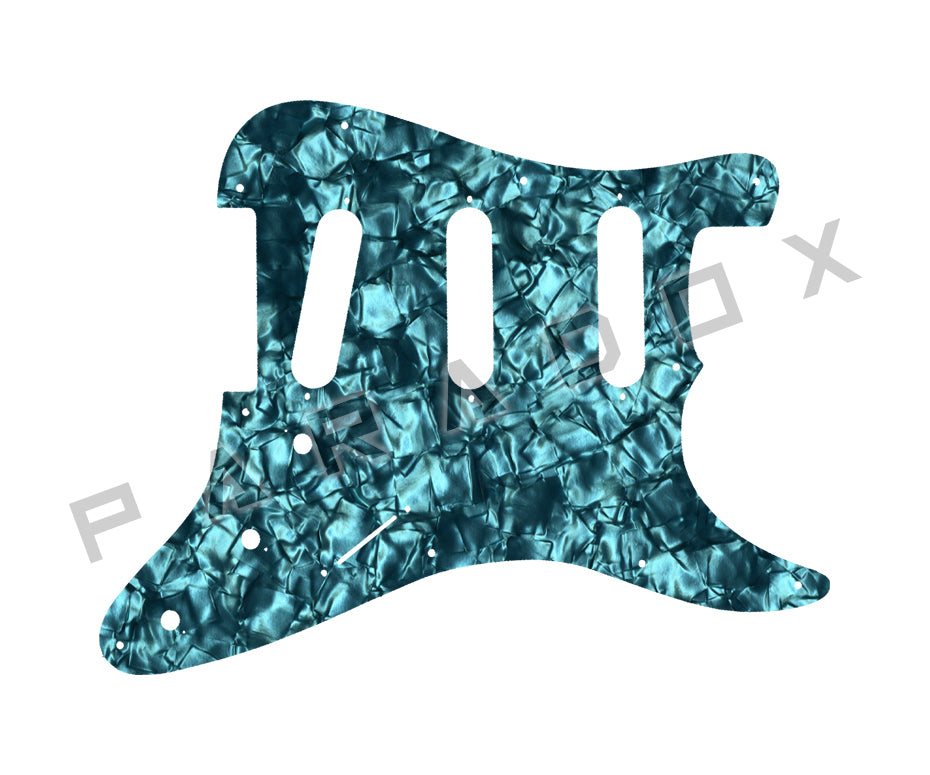 Custom Pickguard For 1989 - 1990 Made in Korea Squier II Stratocaster 10-hole