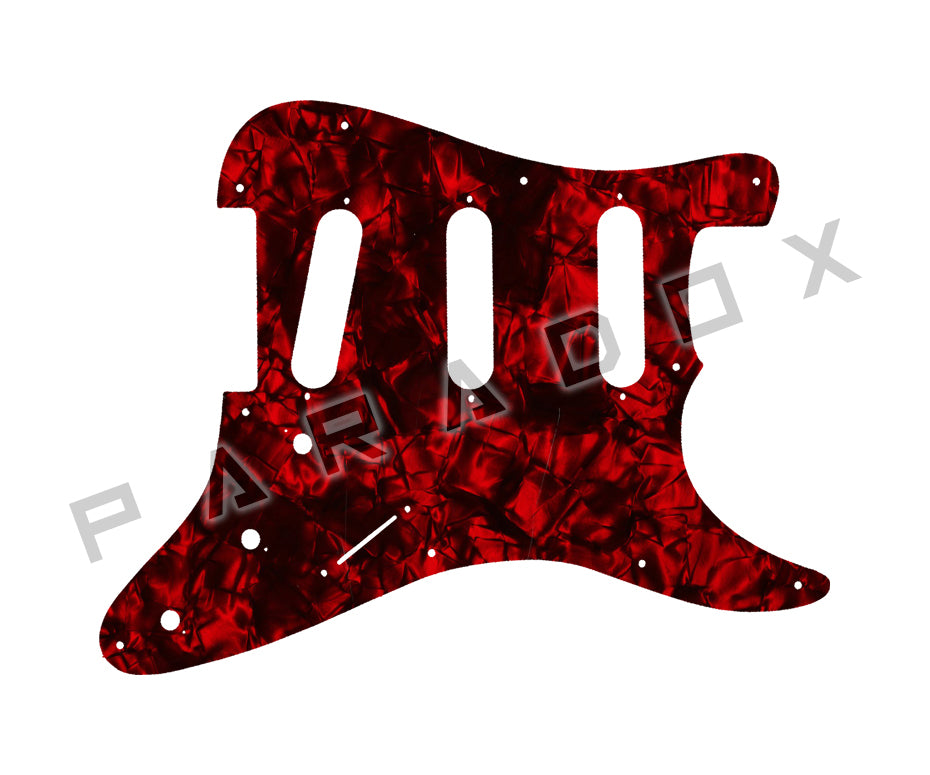 Custom Pickguard For 1989 - 1990 Made in Korea Squier II Stratocaster 10-hole