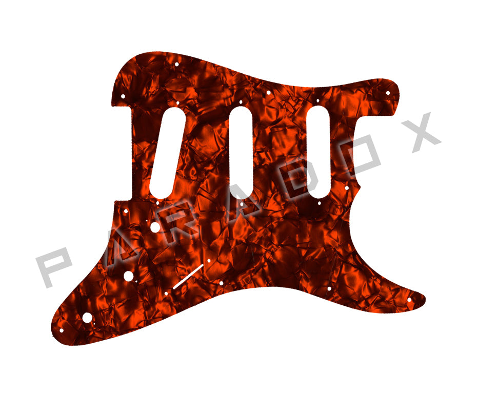 Custom Pickguard For 1989 - 1990 Made in Korea Squier II Stratocaster 10-hole