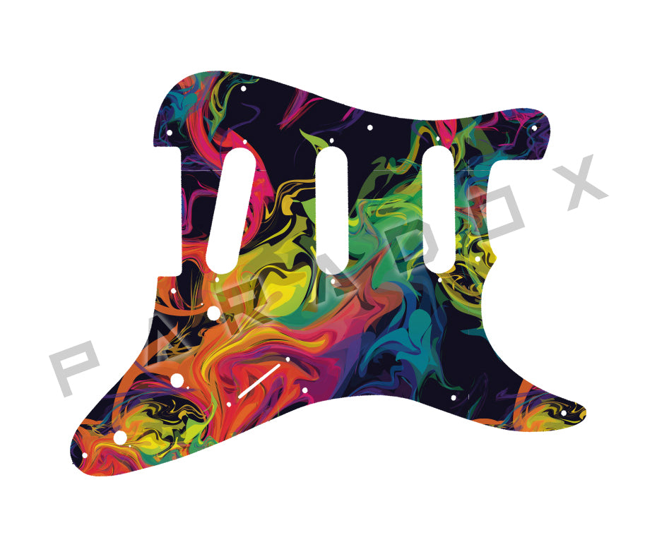 Custom Pickguard For 1989 - 1990 Made in Korea Squier II Stratocaster 10-hole