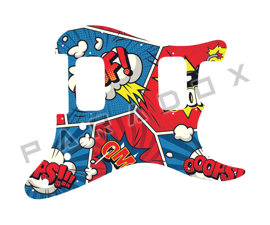 Custom Pickguard For 2001 - 2006 Made in Indonesia Squier Standard Double Fat Stratocaster