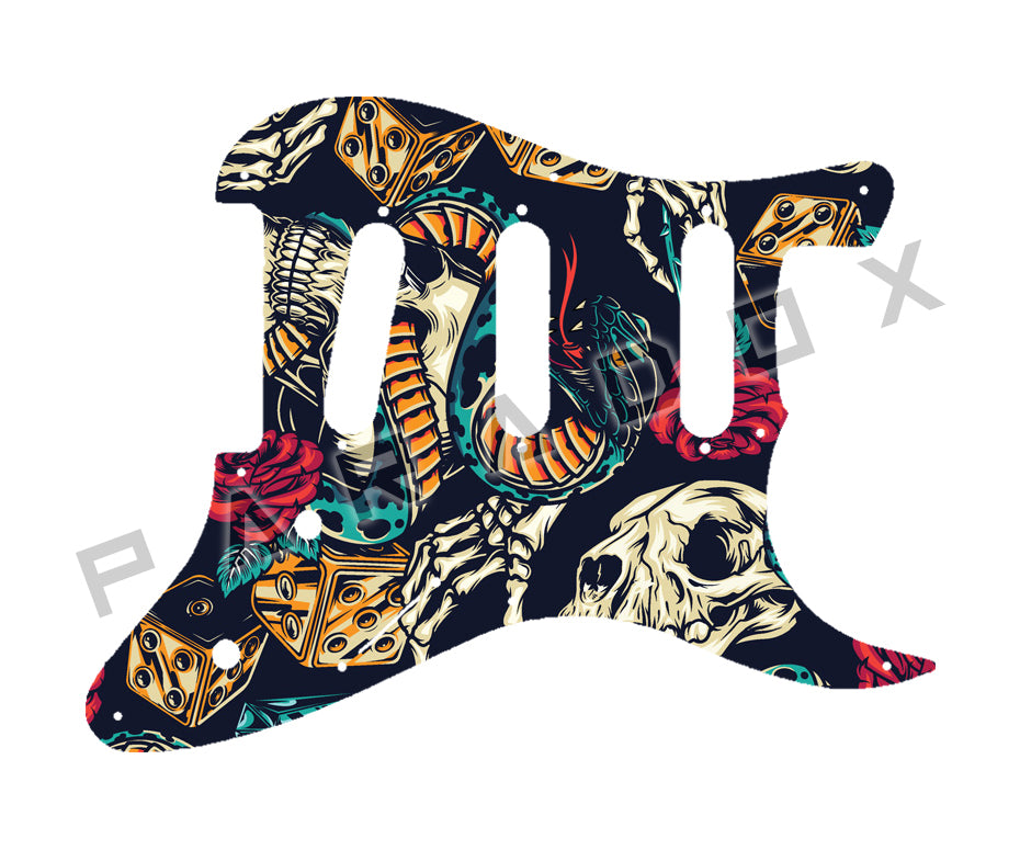 Custom Pickguard For 2021 Made in Indonesia Squier By Fender Short Scale Stratocaster