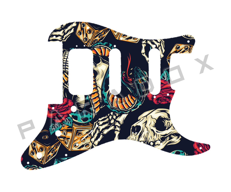 Custom Pickguard For 2021 - 2024 Made in America Fender American Ultra Luxe Stratocaster HSS Floyd Rose