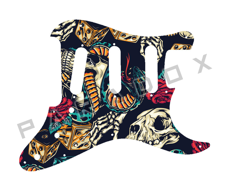 Custom Pickguard For 1987 - 1993 Made in Japan Fender ST-XII 12-String Stratocaster