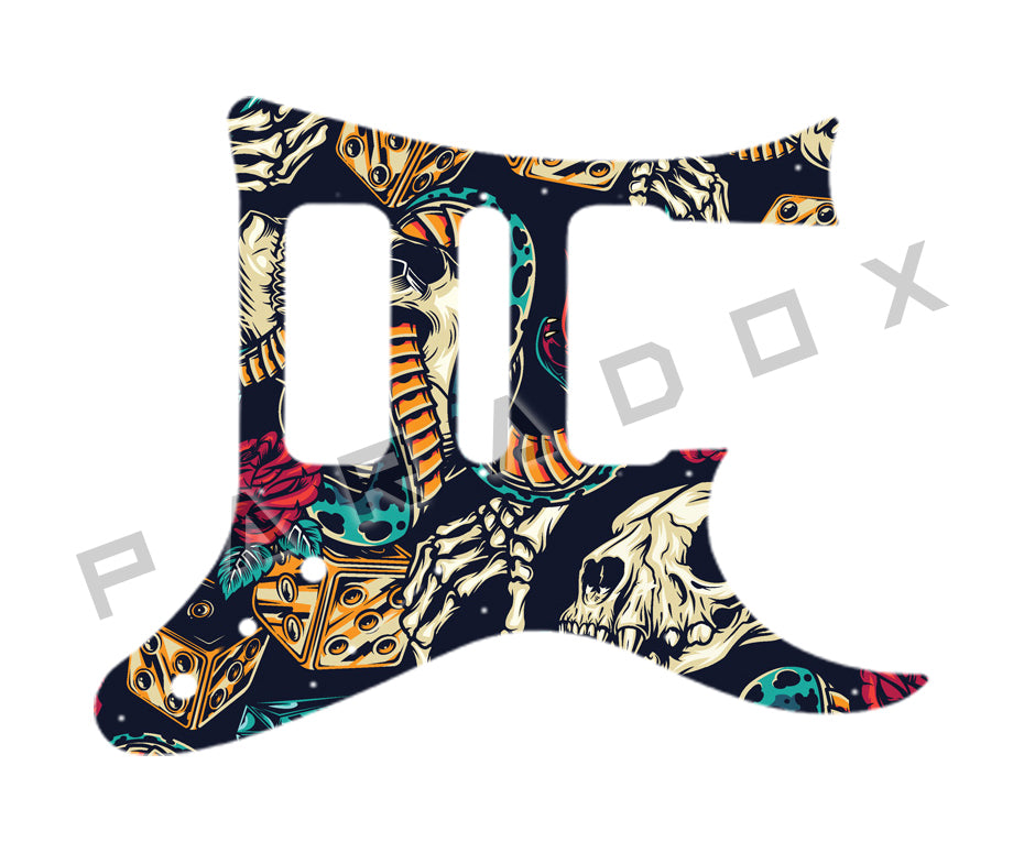 Custom Pickguard For 2014 - 2016 Made in Indonesia Ibanez TAM10-WH Tosin Abasi Signature