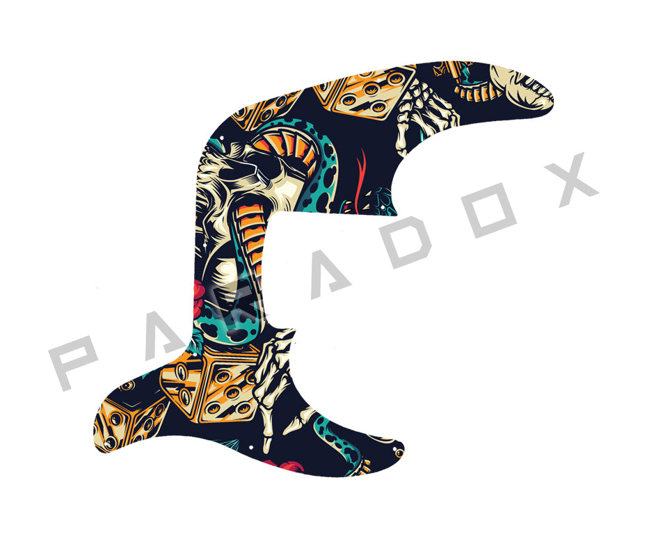 Custom Pickguard For 2024 - 2025 Made in Indonesia Jackson Pro Series Adam Blackstone Signature "Gladys" Concert Bass