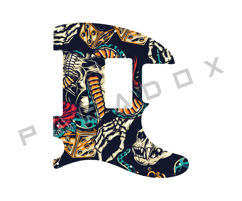 Custom Pickguard For 2021 - 2025 Made in America Fender American Ultra Luxe Telecaster Floyd Rose HH