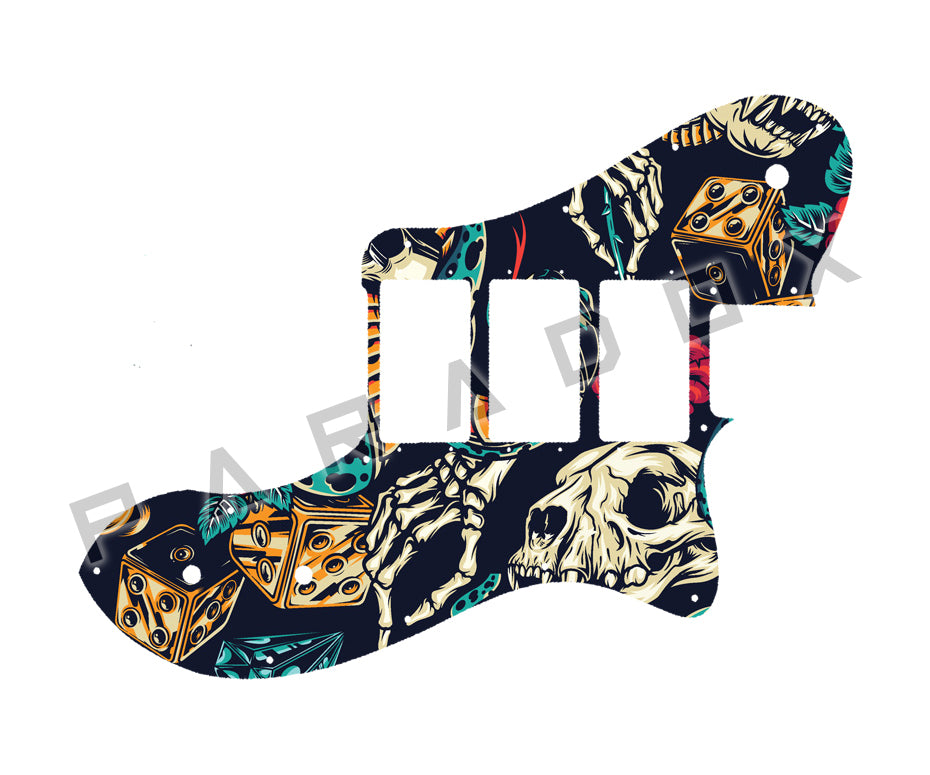 Custom Pickguard For 2007 - 2016 Made in Mexico John 5 Artist Series Signature Triple Tele Deluxe