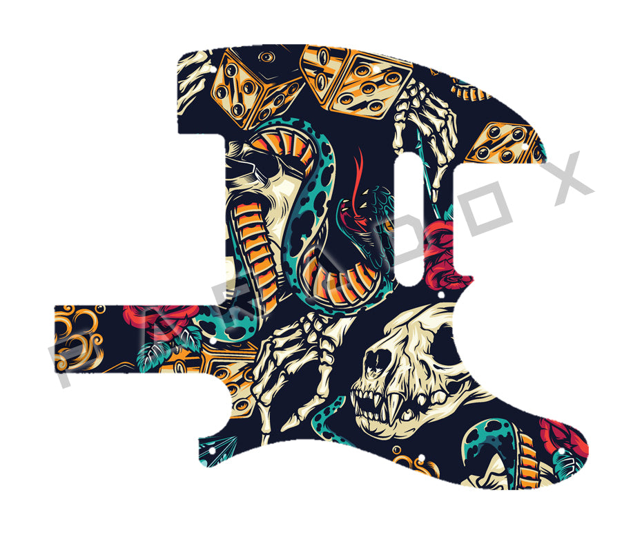Custom Pickguard For 2019 Made in America Fender Jimmy Page Dragon Telecaster