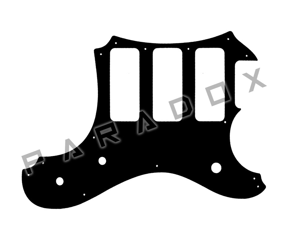 Custom Pickguard For 2016 Made in America Veritas Portlander 3 P90 oversized on bass side