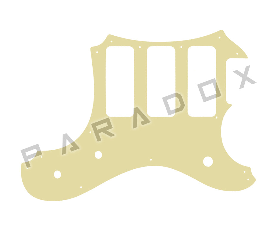 Custom Pickguard For 2016 Made in America Veritas Portlander 3 P90 oversized on bass side