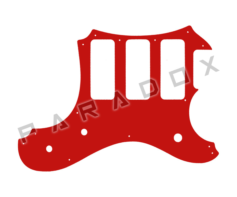 Custom Pickguard For 2016 Made in America Veritas Portlander 3 P90 oversized on bass side