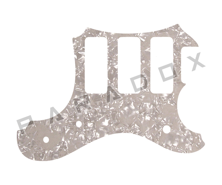 Custom Pickguard For 2016 Made in America Veritas Portlander 3 P90 oversized on bass side