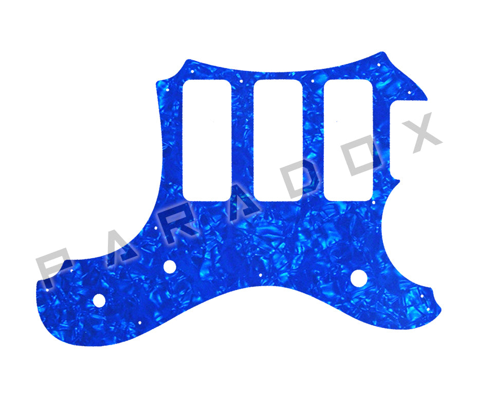 Custom Pickguard For 2016 Made in America Veritas Portlander 3 P90 oversized on bass side