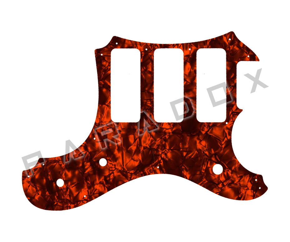 Custom Pickguard For 2016 Made in America Veritas Portlander 3 P90 oversized on bass side