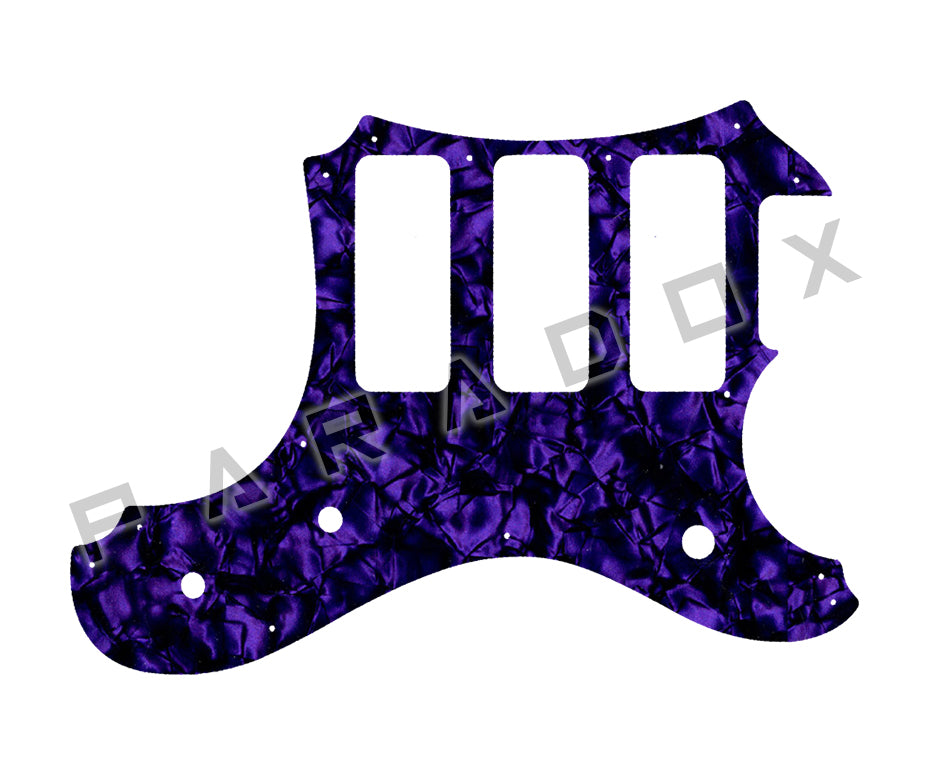 Custom Pickguard For 2016 Made in America Veritas Portlander 3 P90 oversized on bass side