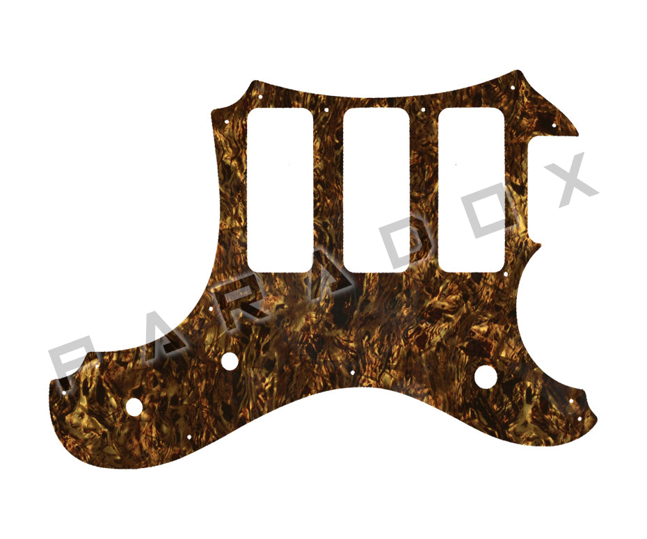 Custom Pickguard For 2016 Made in America Veritas Portlander 3 P90 oversized on bass side