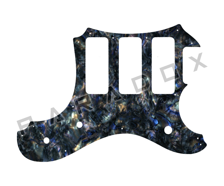 Custom Pickguard For 2016 Made in America Veritas Portlander 3 P90 oversized on bass side