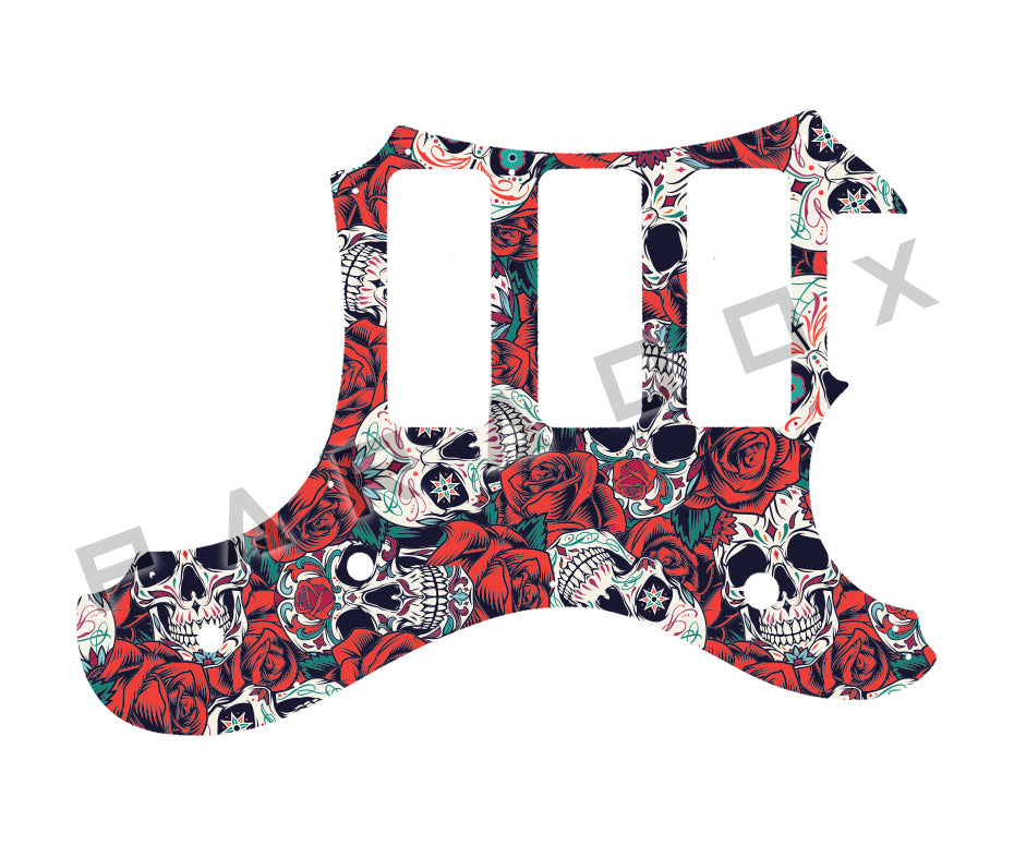 Custom Pickguard For 2016 Made in America Veritas Portlander 3 P90 oversized on bass side