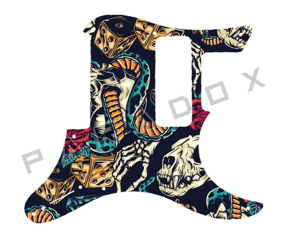 Custom Pickguard For 2020 Yamaha PAC611VFM-TBS Pacifica Series H/P-90